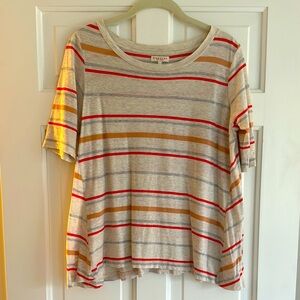 Striped Short Sleeve Top